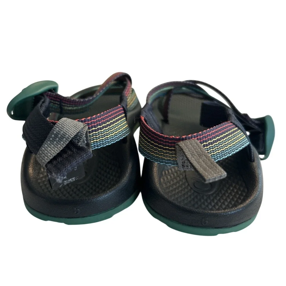 Chaco's Kids Sandal Size 5 Chaco ZX/1 EcoTread Rainbow Colored Rising Navy